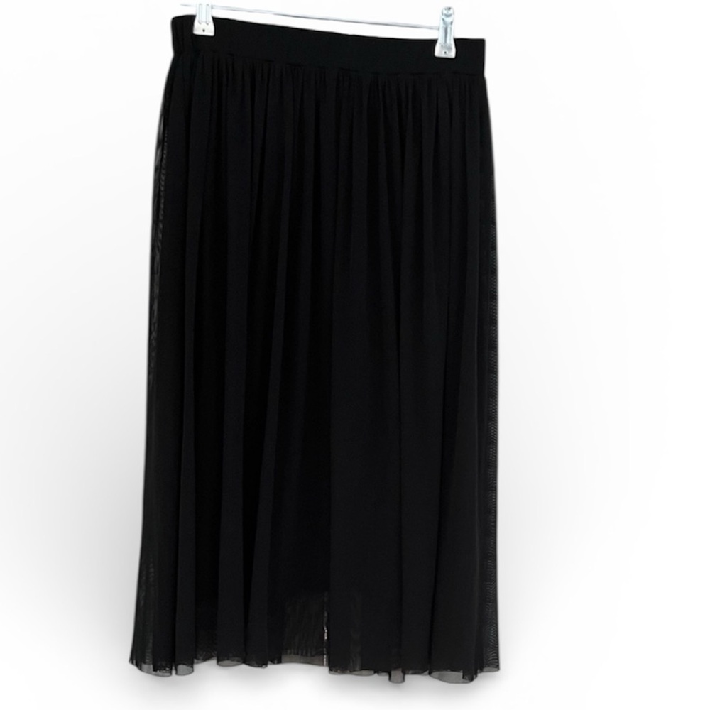 Comfy USA Elastic Waist Sz Small Skirt Sheer Overlay Goth